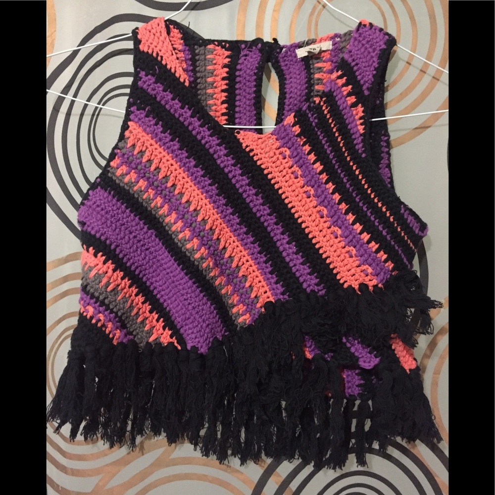Ecote Knit Crop Top Sz S